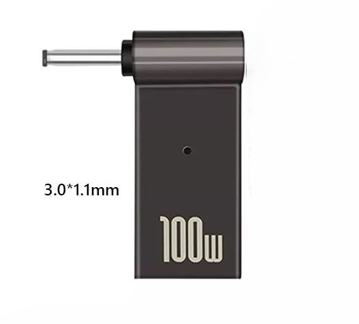 Adaptador de Carga para Laptop: USB-C Hembra a DC Macho de 100W