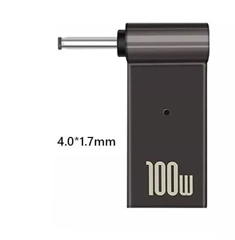 Adaptador de Carga para Laptop: USB-C Hembra a DC Macho de 100W