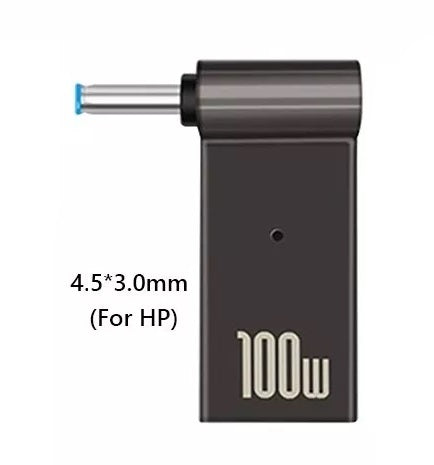 Adaptador de Carga para Laptop: USB-C Hembra a DC Macho de 100W