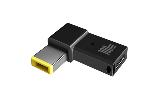 Adaptador de Carga para Laptop: USB-C Hembra a CC Macho 100W para Lenovo