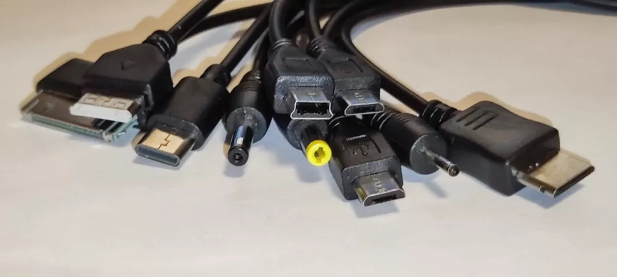 Cable Cargador USB 10 en 1: Conectores Tipo-C, Micro USB, 30-Pin y Más