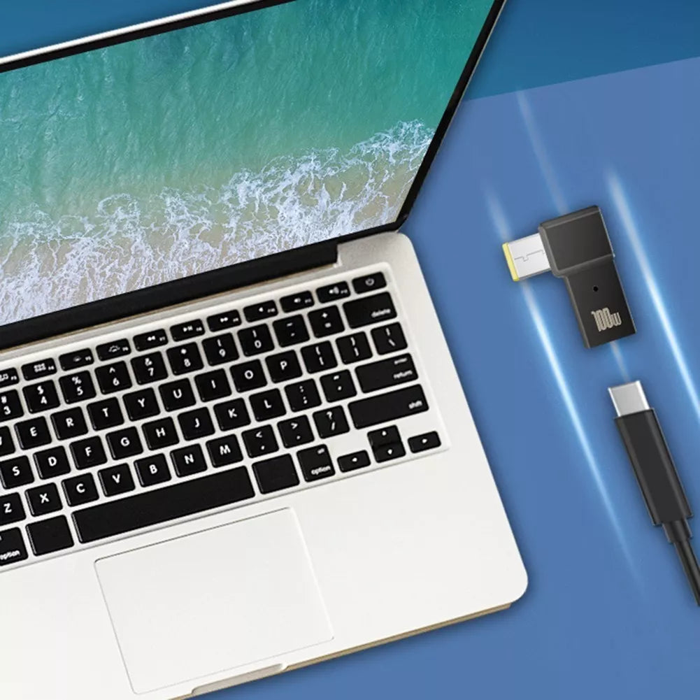 Adaptador de Carga para Laptop: USB-C Hembra a CC Macho 100W para Lenovo
