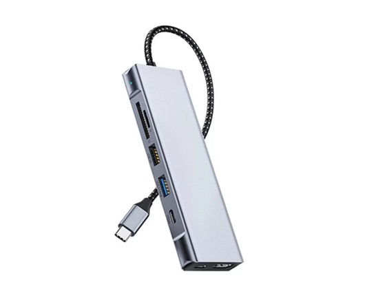 Hub 8 en 1 USB-C con M.2 SSD, HDMI 4K, PD 100W, USB 3.0 y Lector de Tarjetas SD/TF