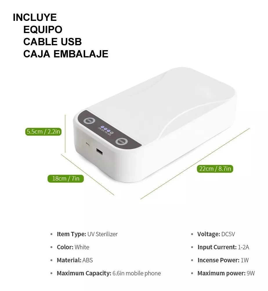 Esterilizador UV Portátil: Elimina Virus y Bacterias con Eficiencia