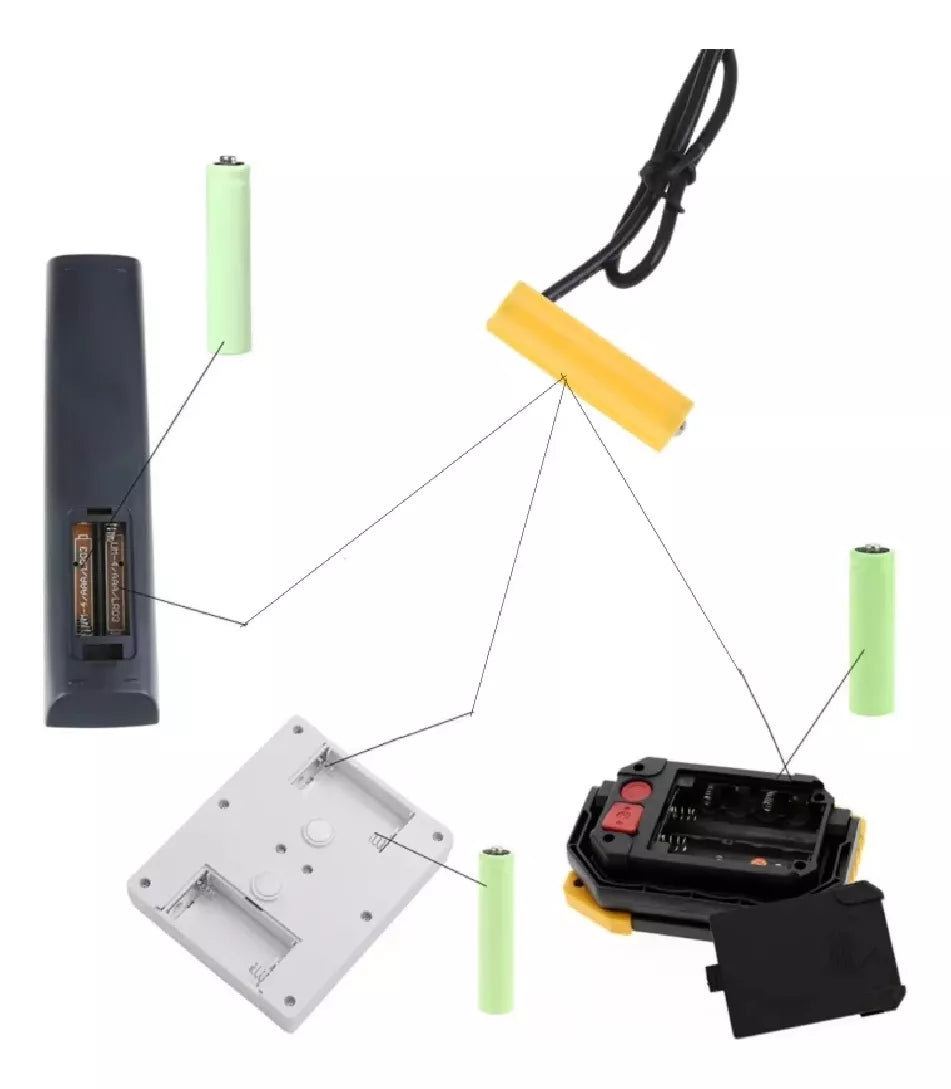 Eliminador de Baterías AA USB: Convierte 5V a 1.5V-12V Ajustable hasta 8 Baterías
