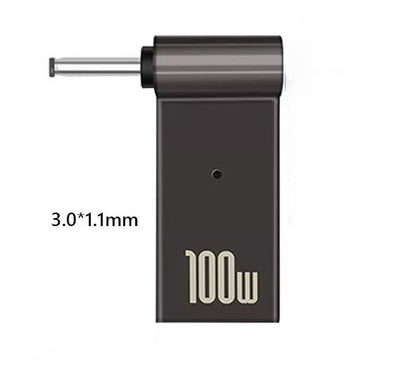 Adaptador de Carga para Laptop: USB-C Hembra a DC Macho de 100W