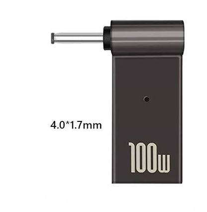 Adaptador de Carga para Laptop: USB-C Hembra a DC Macho de 100W