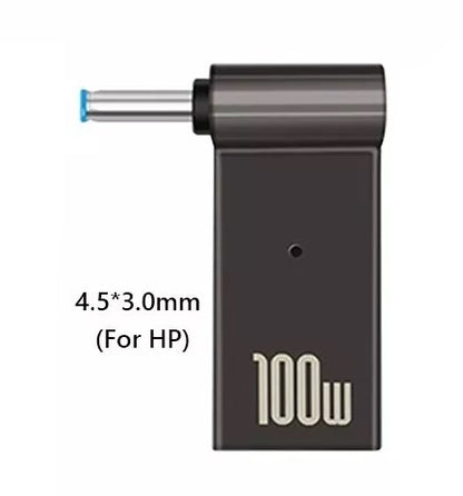 Adaptador de Carga para Laptop: USB-C Hembra a DC Macho de 100W