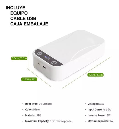 Esterilizador UV Portátil: Elimina Virus y Bacterias con Eficiencia